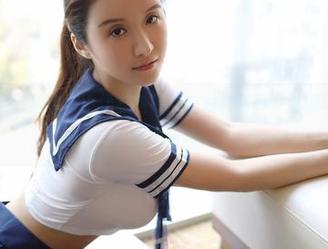 MFStar模范学院 – 小奶瓶呜呜的白衬衫写真，就像早上的咖啡，留人回味！